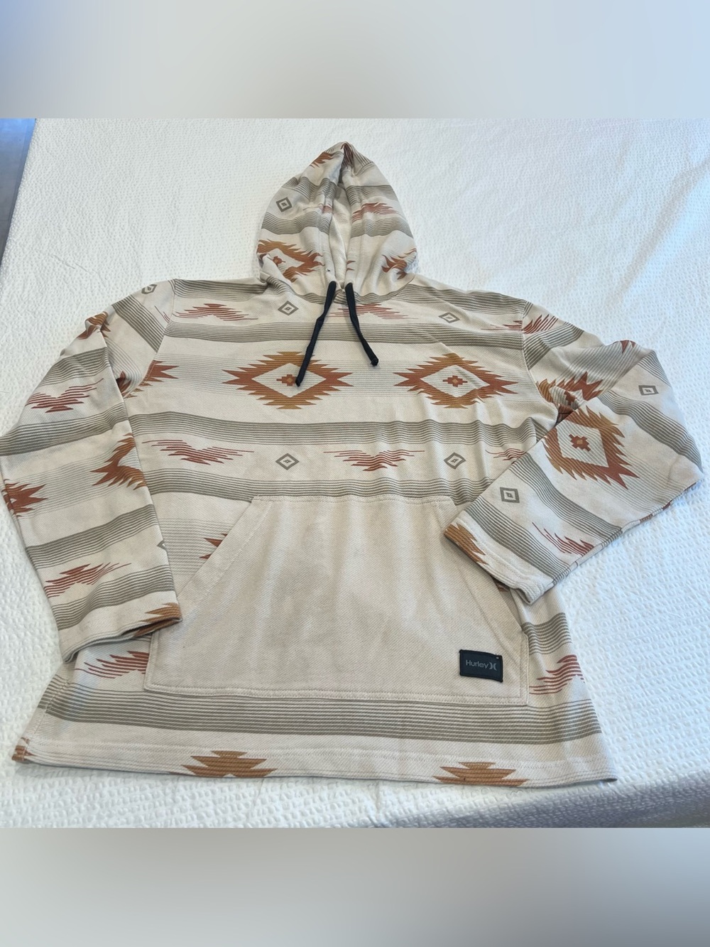 Hurley tribal hooded pullover men S